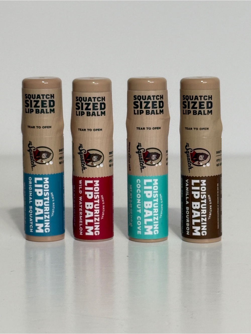 Squatch Moisturizing Lip Balm mixed lot of 4